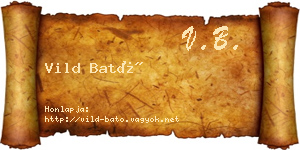 Vild Bató névjegykártya